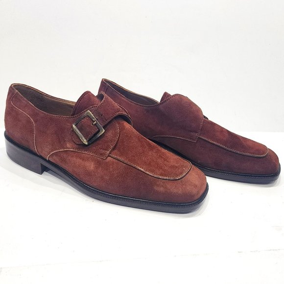 NEW Caporicci MADE IN ITALY Men\'s Dress Shoes Camoscio Rust, Size 10 main image 4